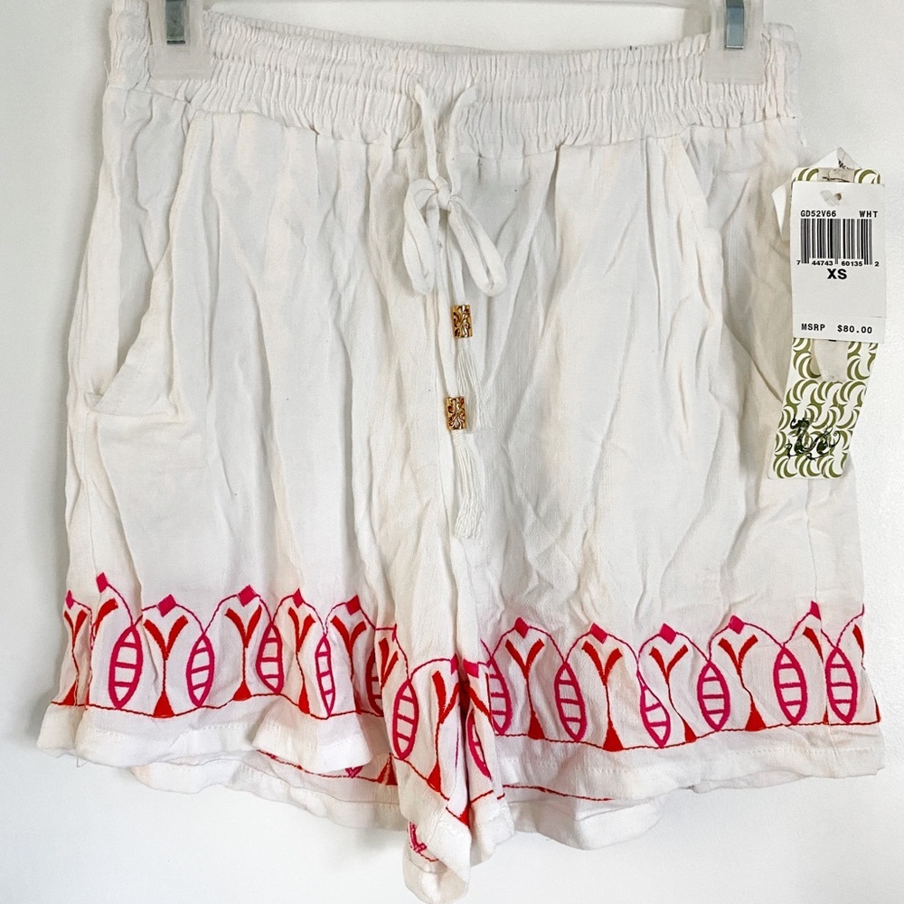 NEW! Green Dragon Embroidered Shorts